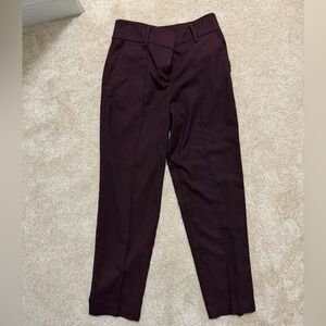 LOFT Deep Burgundy Trousers